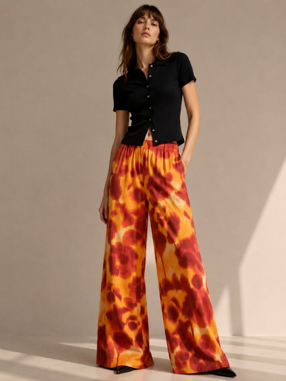 PierAntonioGaspari Printed Pants IT 42 US 6 Anguria Watermelon Trousers NWT Ital